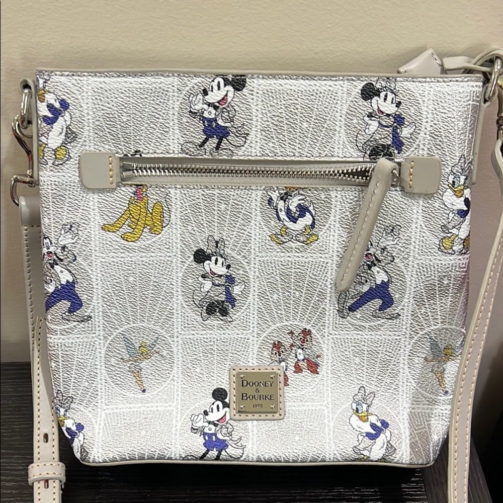 Dooney & Bourke Silver Disney 100 Crossbody Bag used like new